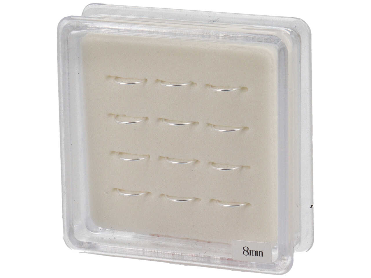 ORECCHINI CERCHI SOTTILI ARG.8MM 12PZ