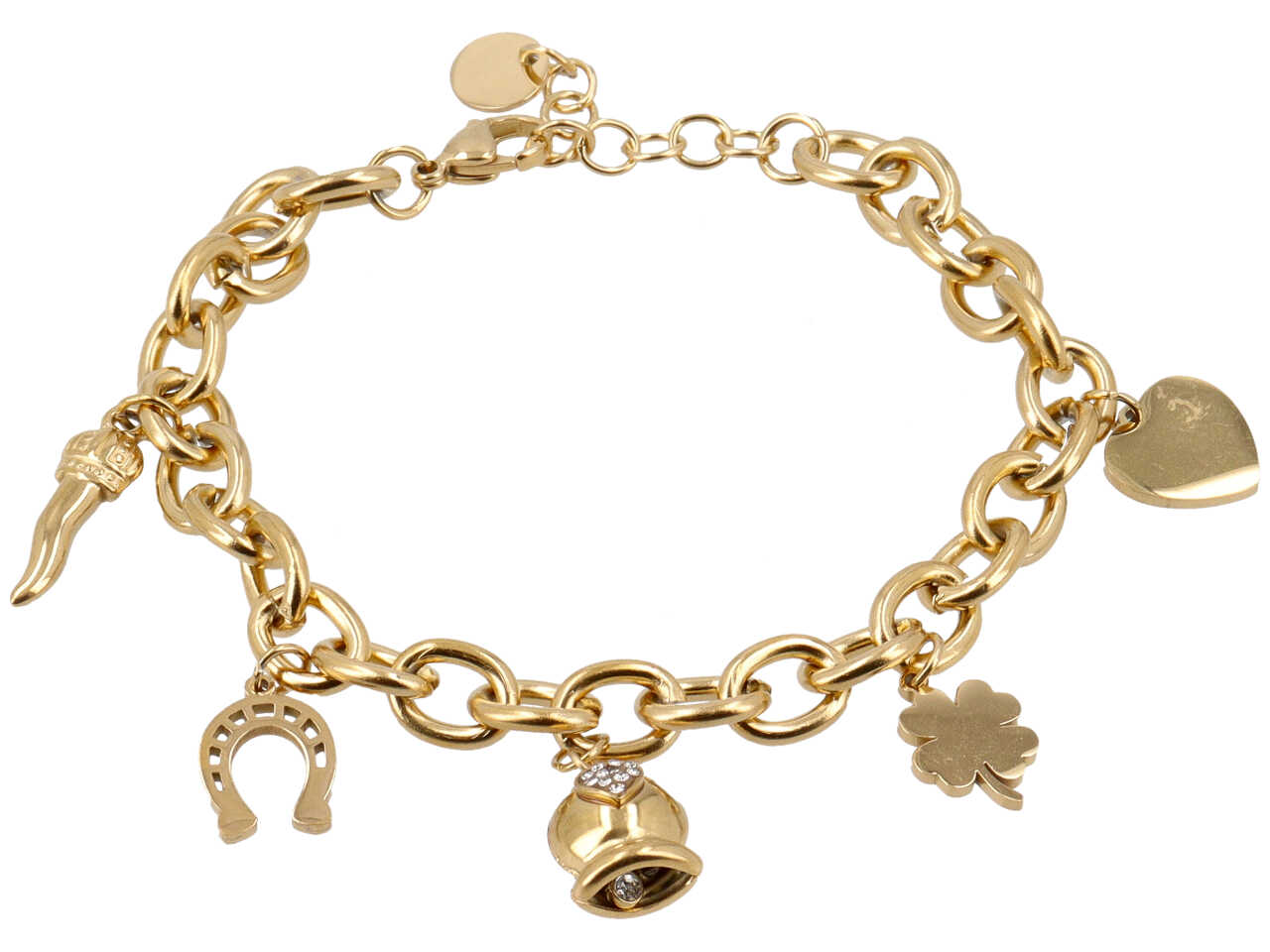 BRACCIALE CHARME CAMPANELLA+LUCKY ORO BRACCIALE CHARME CAMPANELLA+LUCKY ORO