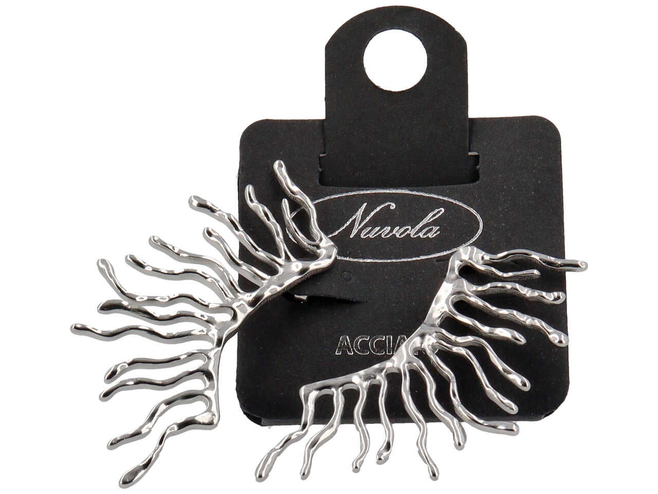 ORECCHINI CRESTA EFFETTO CORALLO