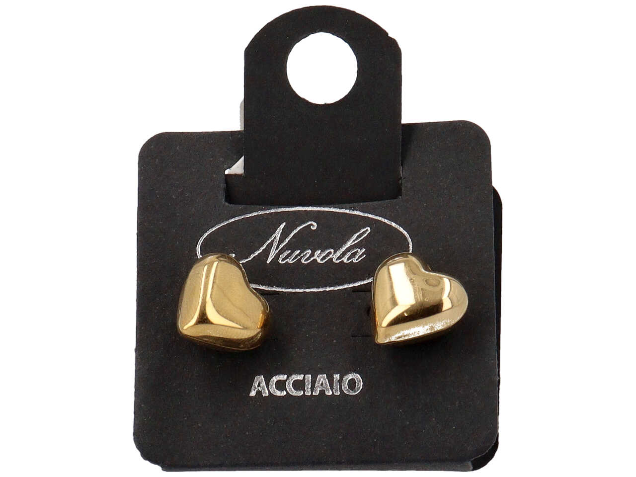 ORECCHINI CUORE 3D 1A MISURA 15MM ORO