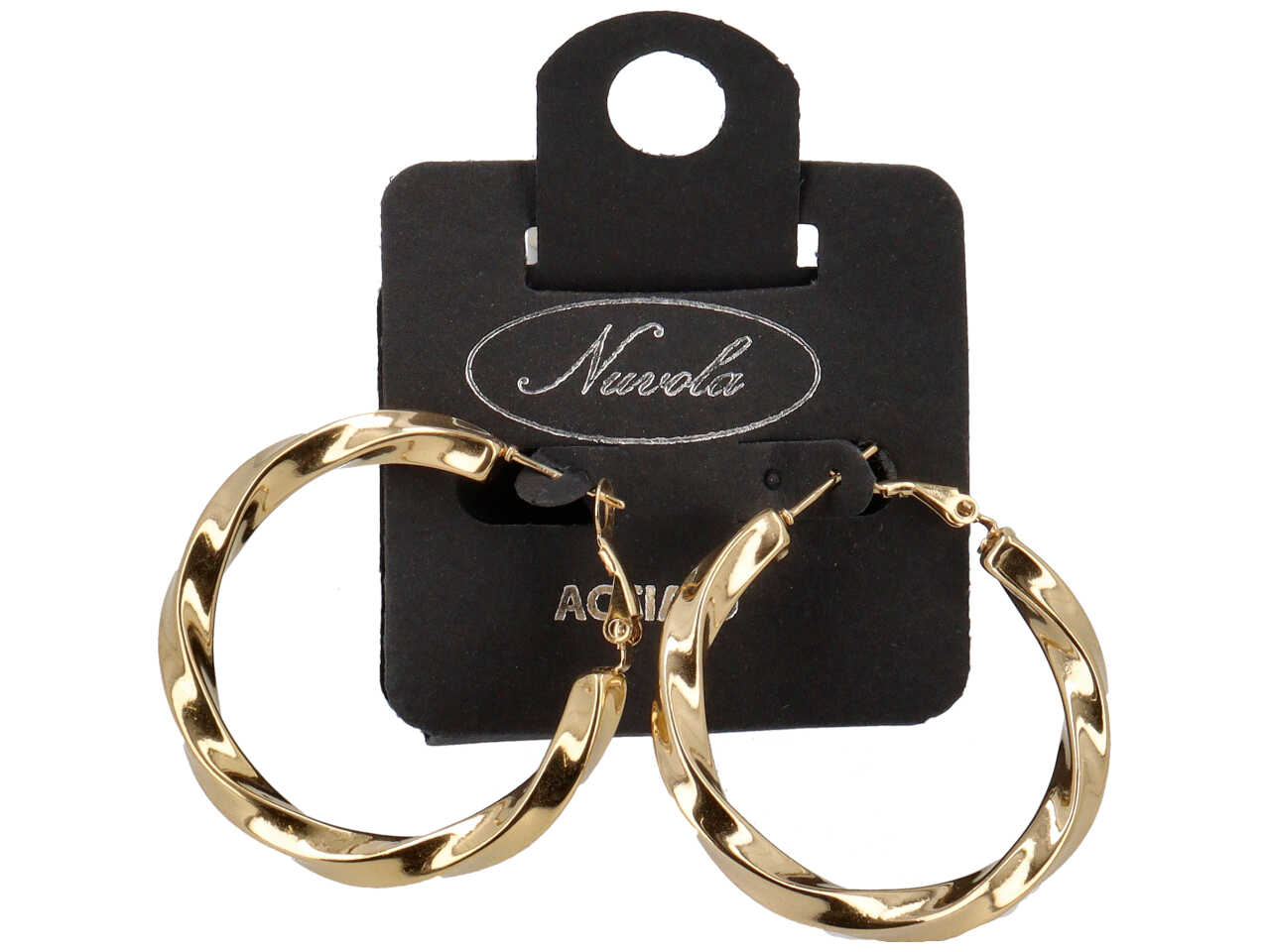 ORECCHINI CERCHIO TORCIONE 40MM ORO