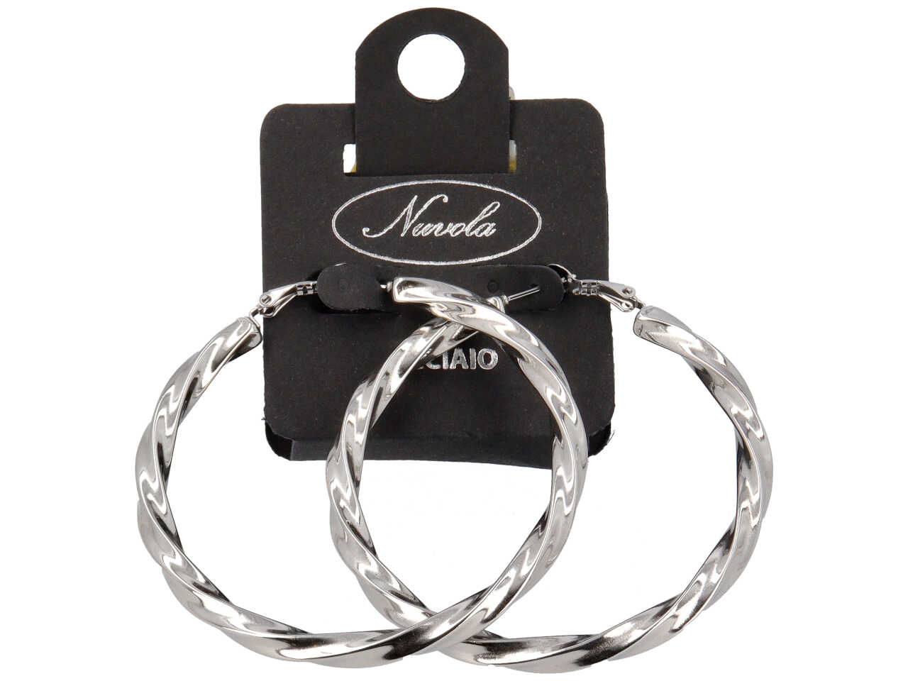 ORECCHINI CERCHIO TORCIONE 60MM