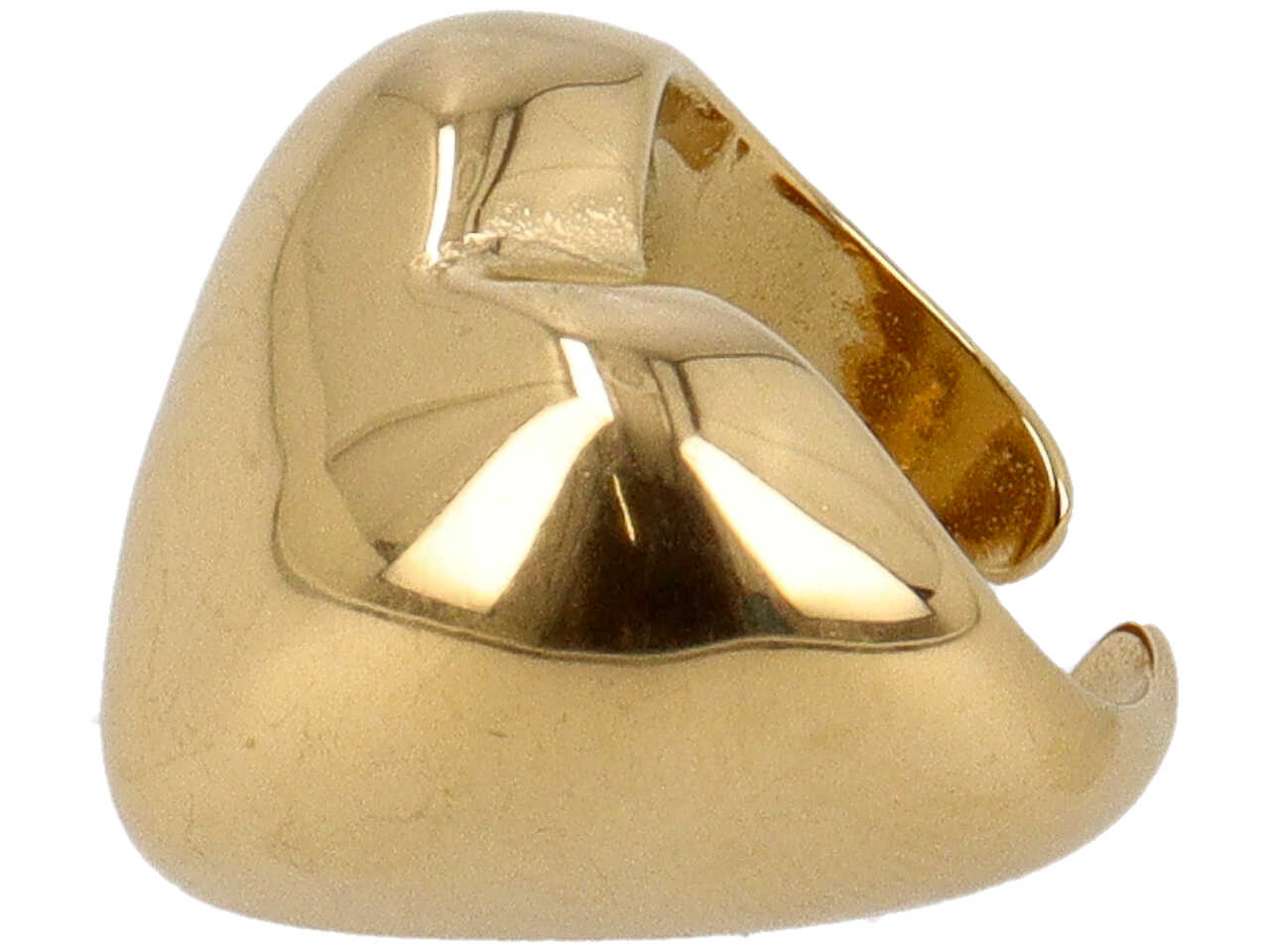 ANELLO ACCIAIO REGOL.CUORE BIG ORO