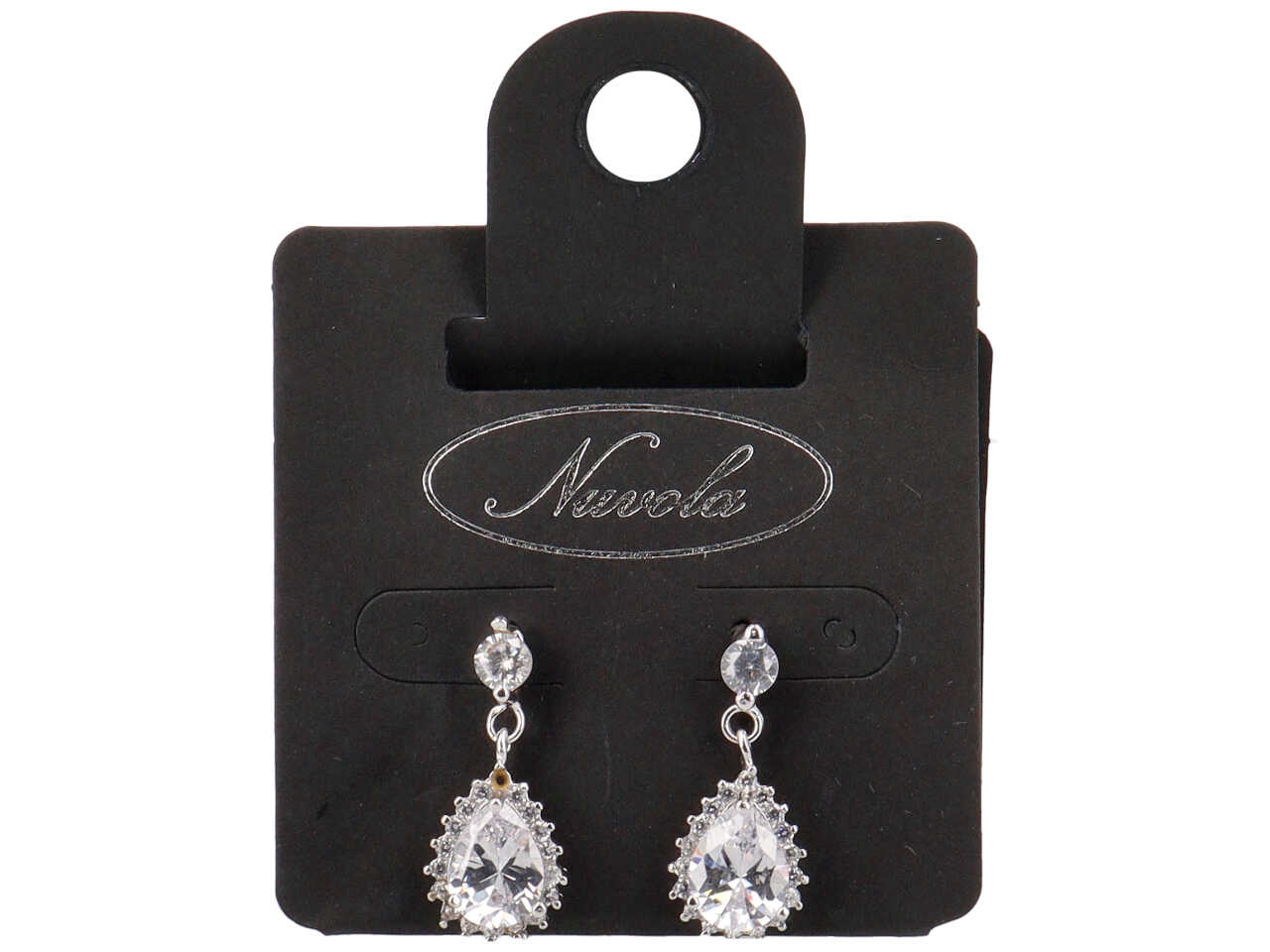 ORECCHINI PUNTO LUCE E GOCCIA BORDATA