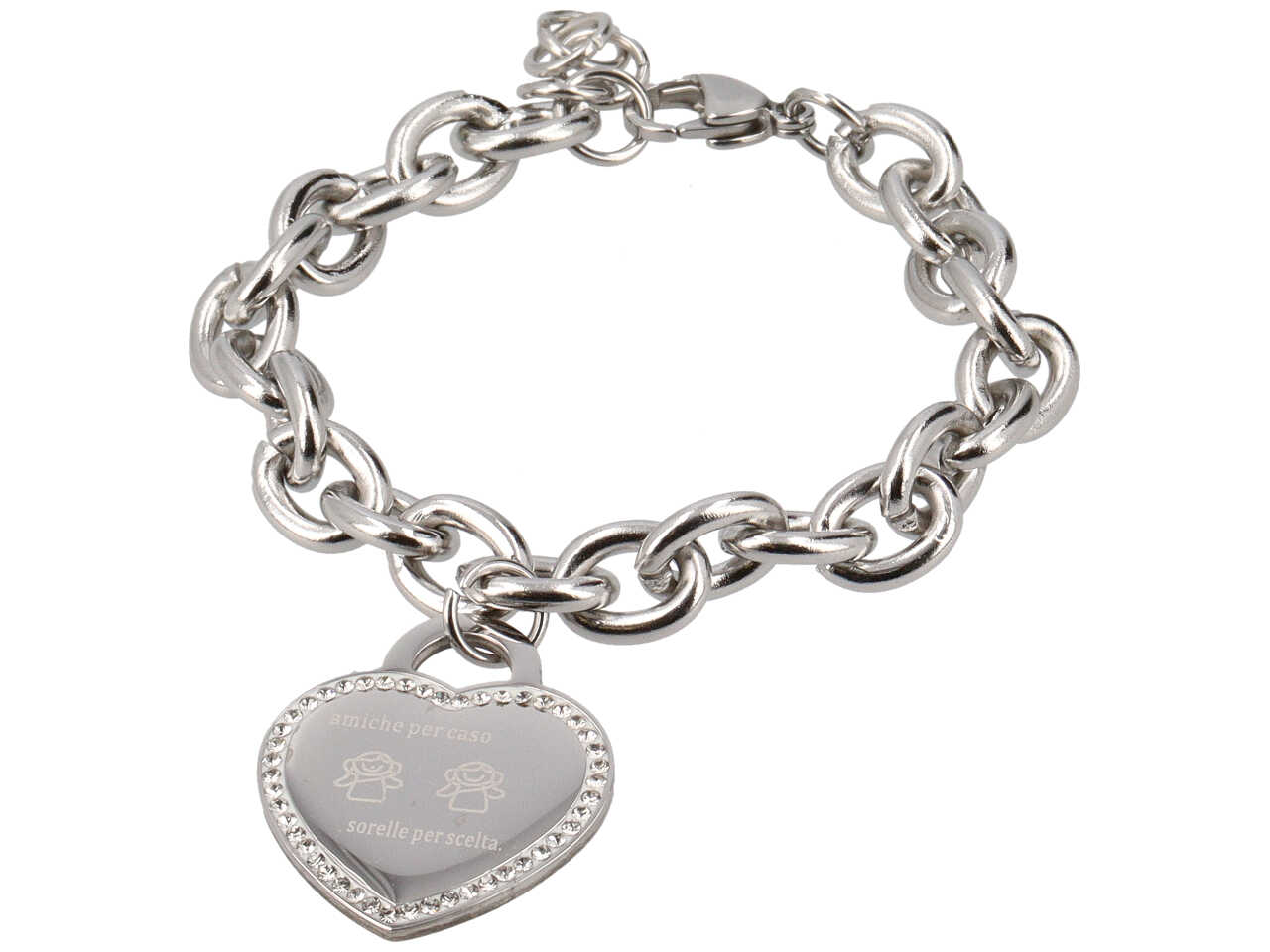 BRACCIALE ACC.CATENA CUORE AMICHE BRACCIALE ACC.CATENA CUORE AMICHE