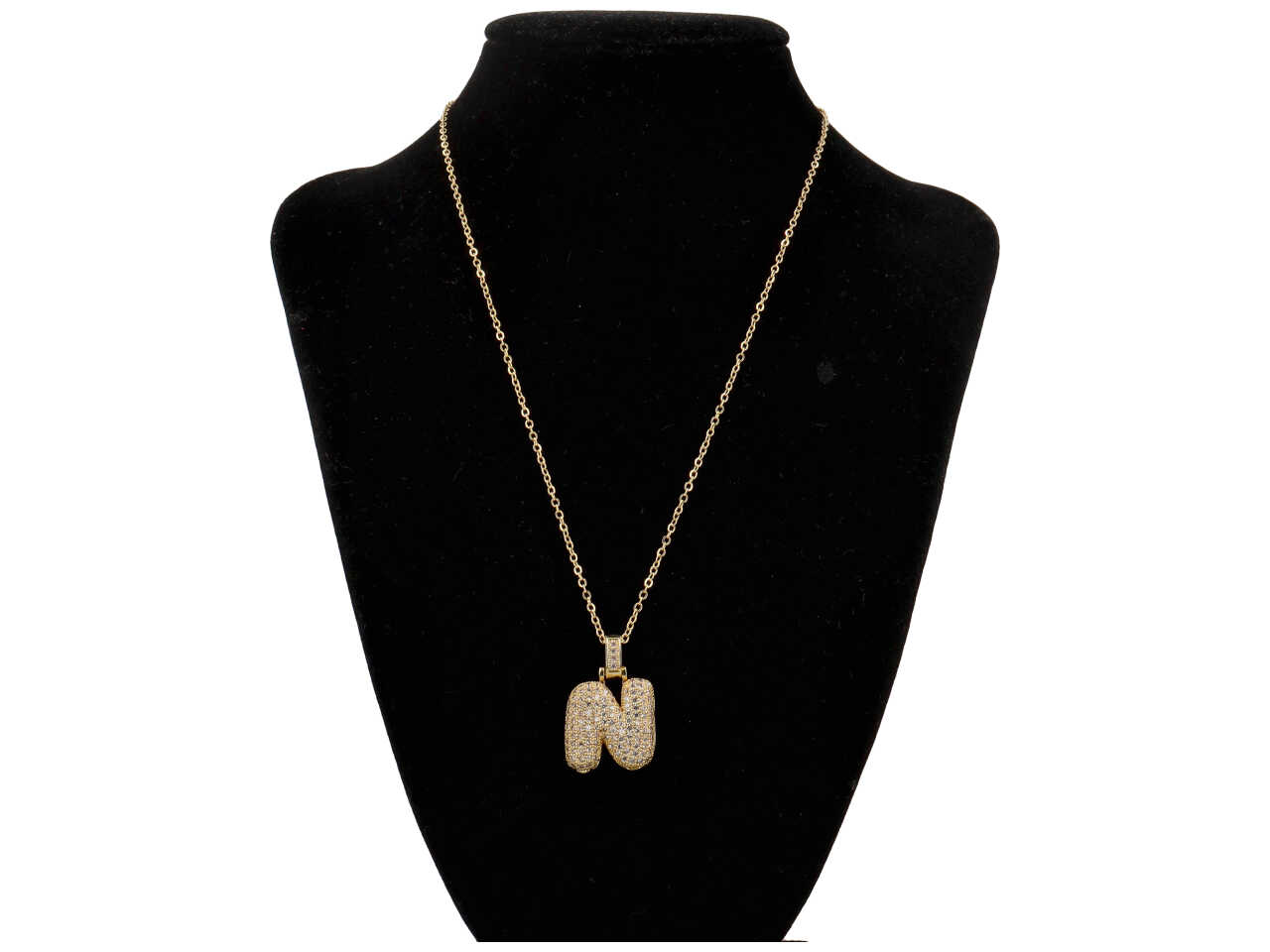 COLLANA ACC.LETTERA OTTONE ORO N COLLANA ACC.LETTERA OTTONE ORO N