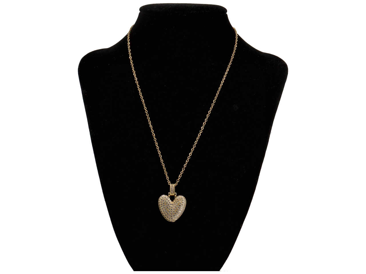 COLLANA ACCIAIO LETTERA OTTONE ORO V