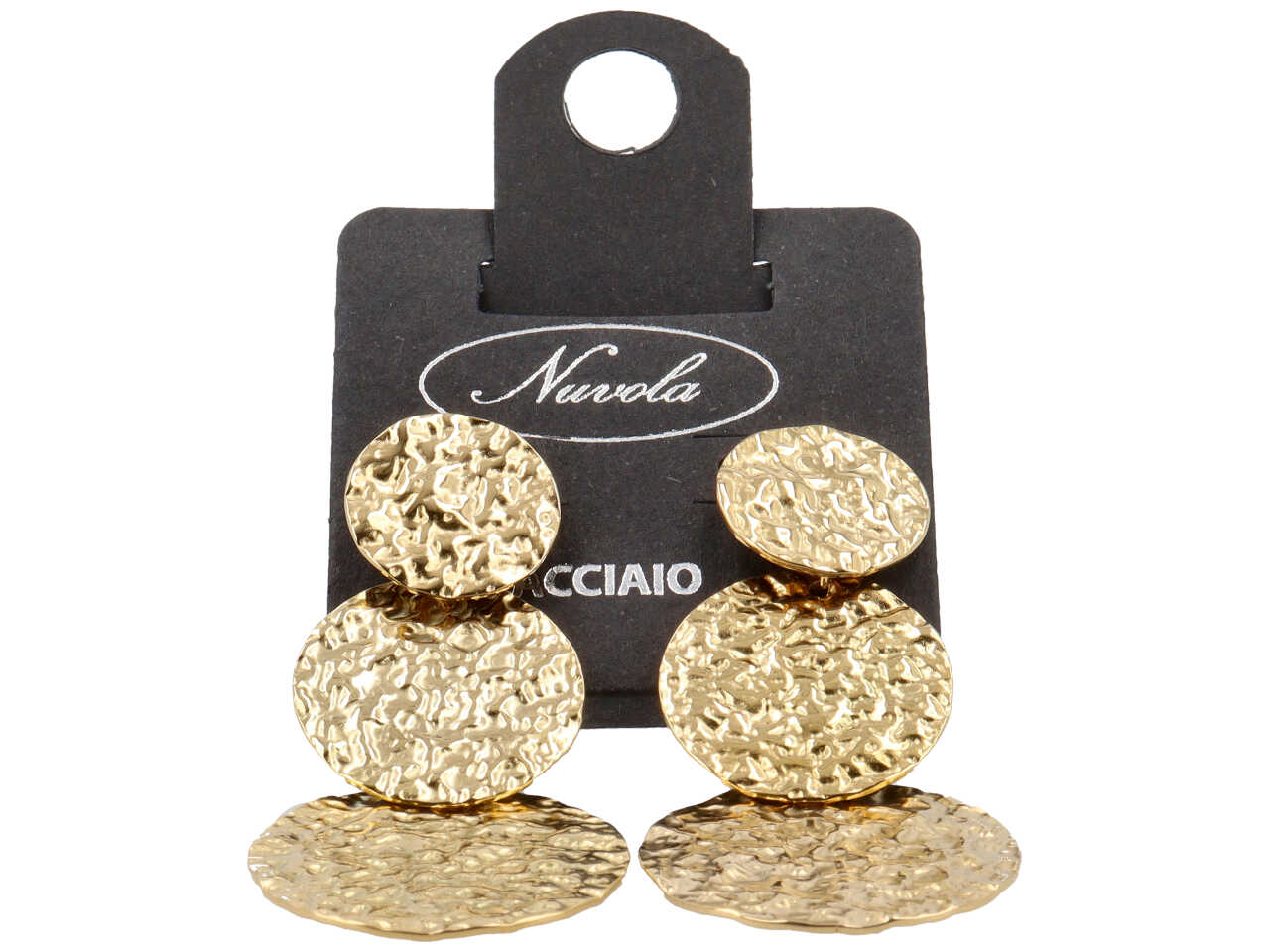 ORECCHINI PENDENTE 3 CERCHI MART.ORO