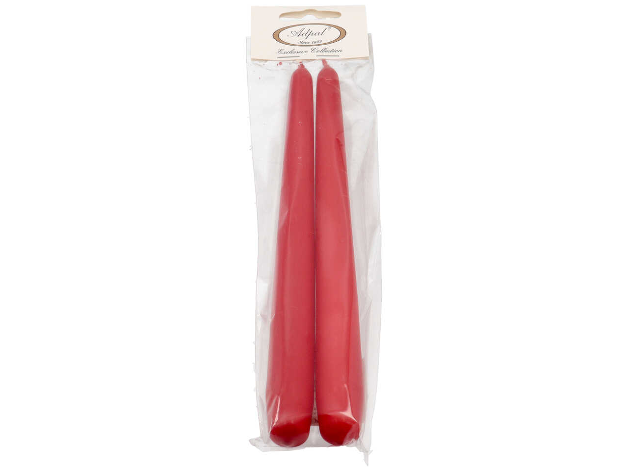 CANDELA CONICA 240/22 2PZ OPACA ROSSA CANDELA CONICA 240/22 2PZ OPACA ROSSA