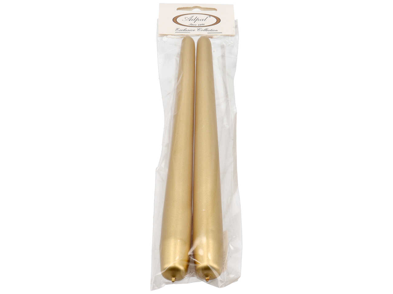 CANDELA CONICA 240/22 2PZ MET.ORO CANDELA CONICA 240/22 2PZ MET.ORO