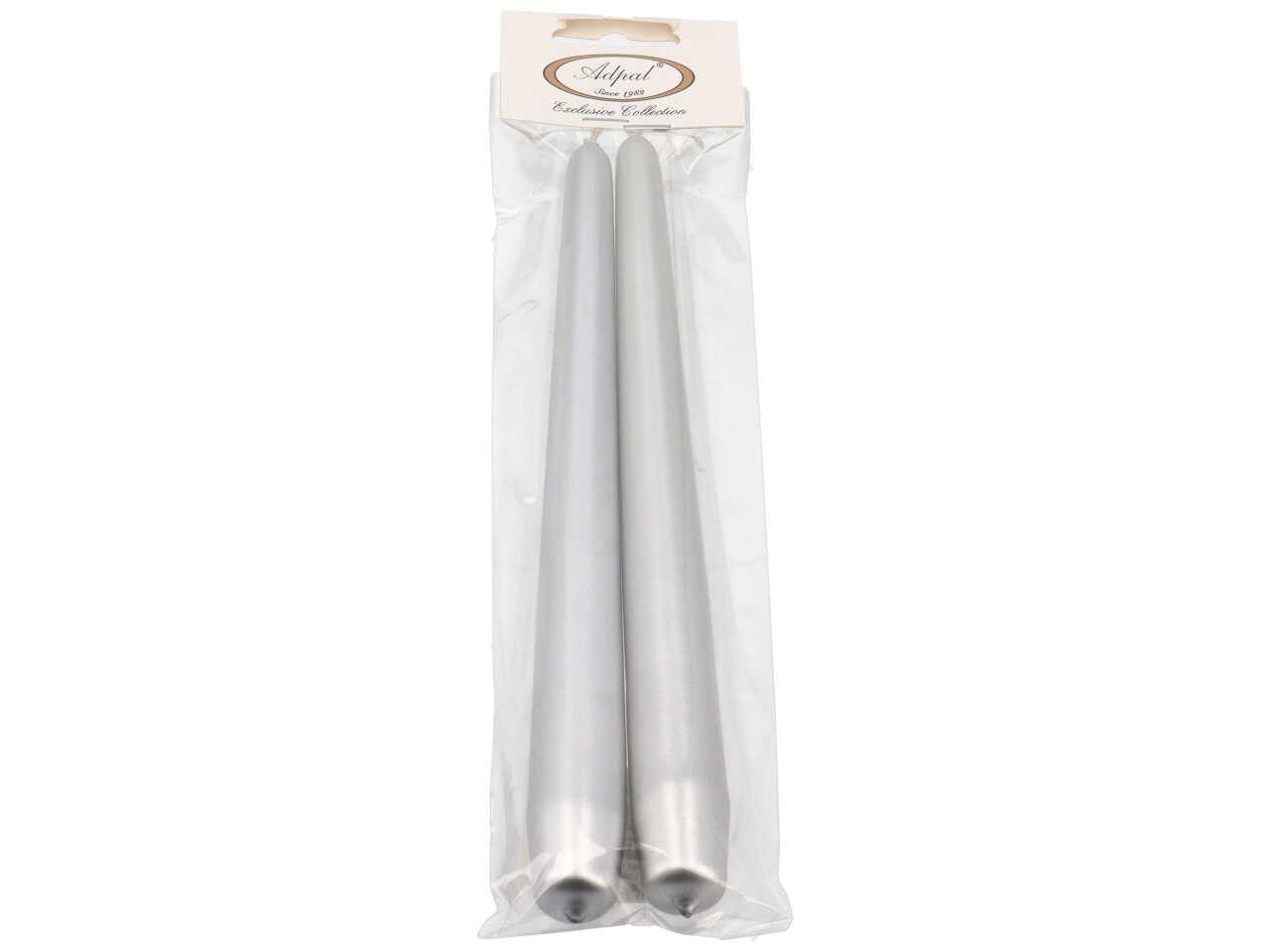 CANDELA CONICA 240/22 2PZ MET.ARGENTO CANDELA CONICA 240/22 2PZ MET.ARGENTO
