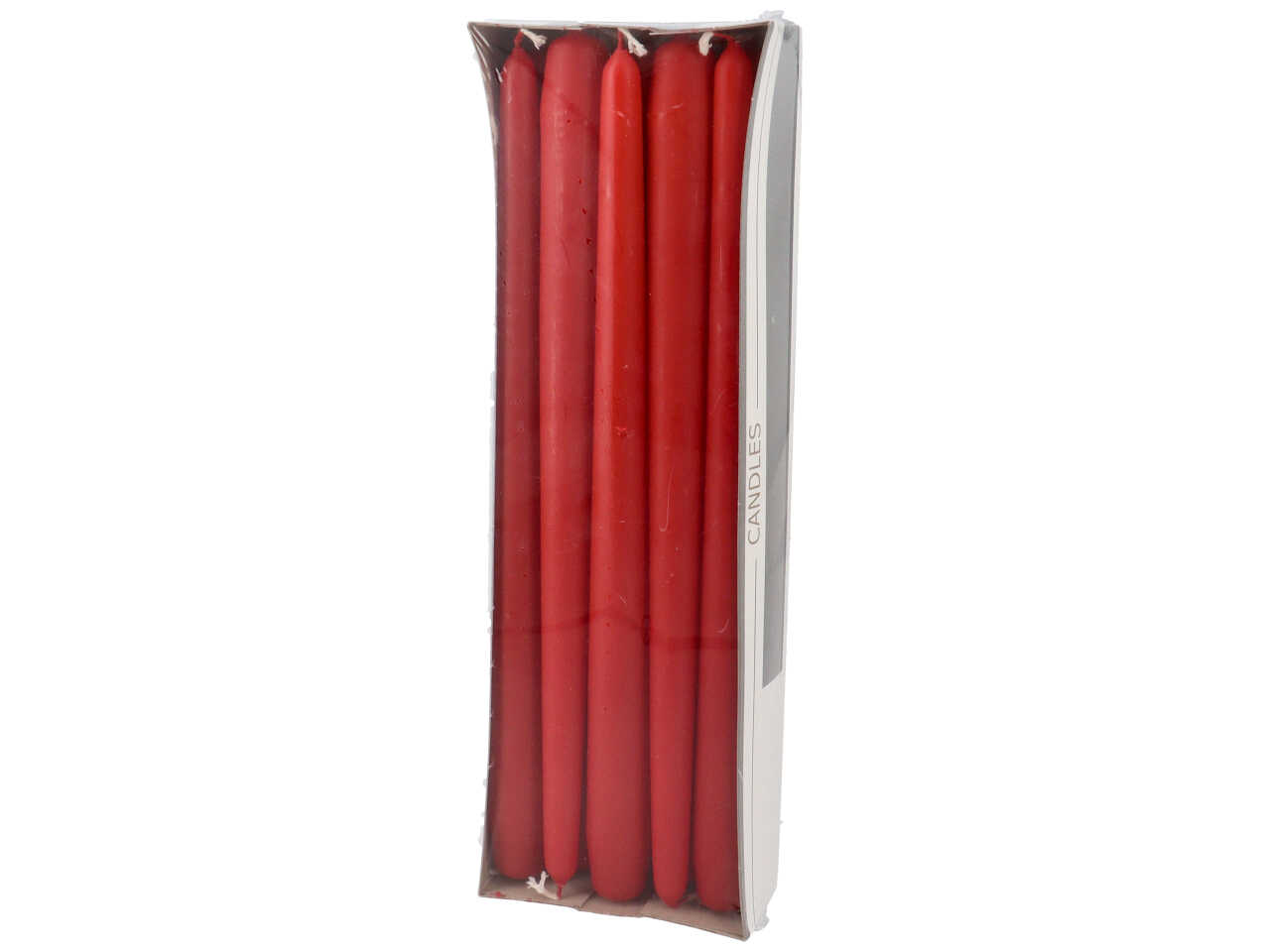 CANDELA CONICA 290/22 10PZ OPACA ROSSA CANDELA CONICA 290/22 10PZ OPACA ROSSA