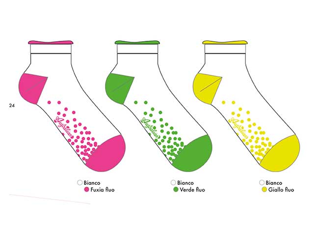 CALZA FLUO DONNA MODA TG.UNICA Z3697