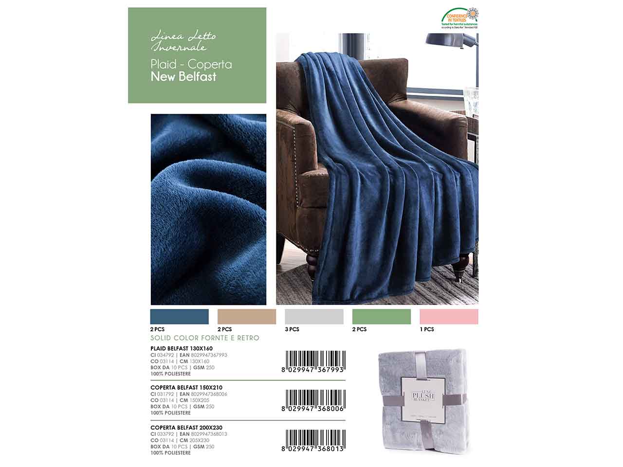 PLAID 130x160cm NEW BELFAST 034792