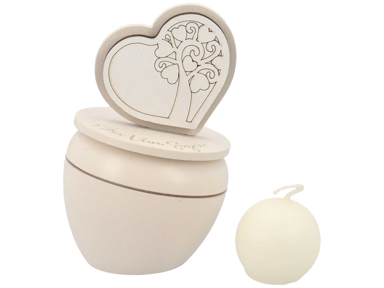 CANDELINA CUORE ALBERO SABBIA CR5081/S