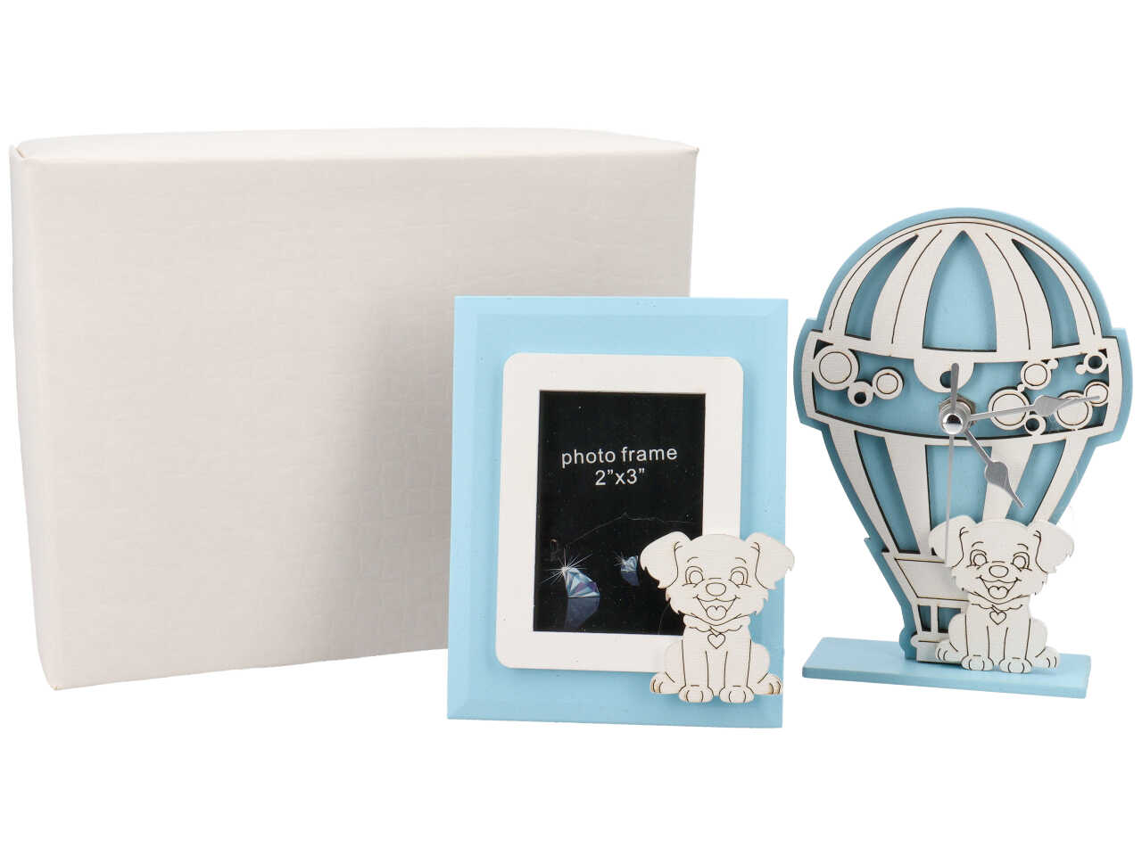 PORTAFOTO+OROLOGIO CANE AZZU. CR5311/1A