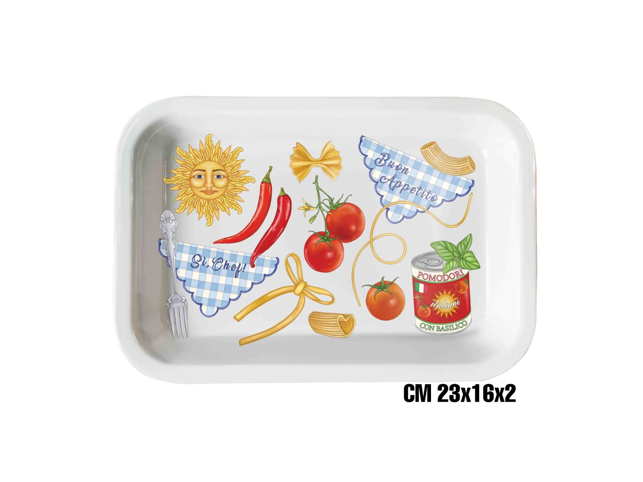 CHEF VASSOIO MEL.23X16X2 ME-1644-2276