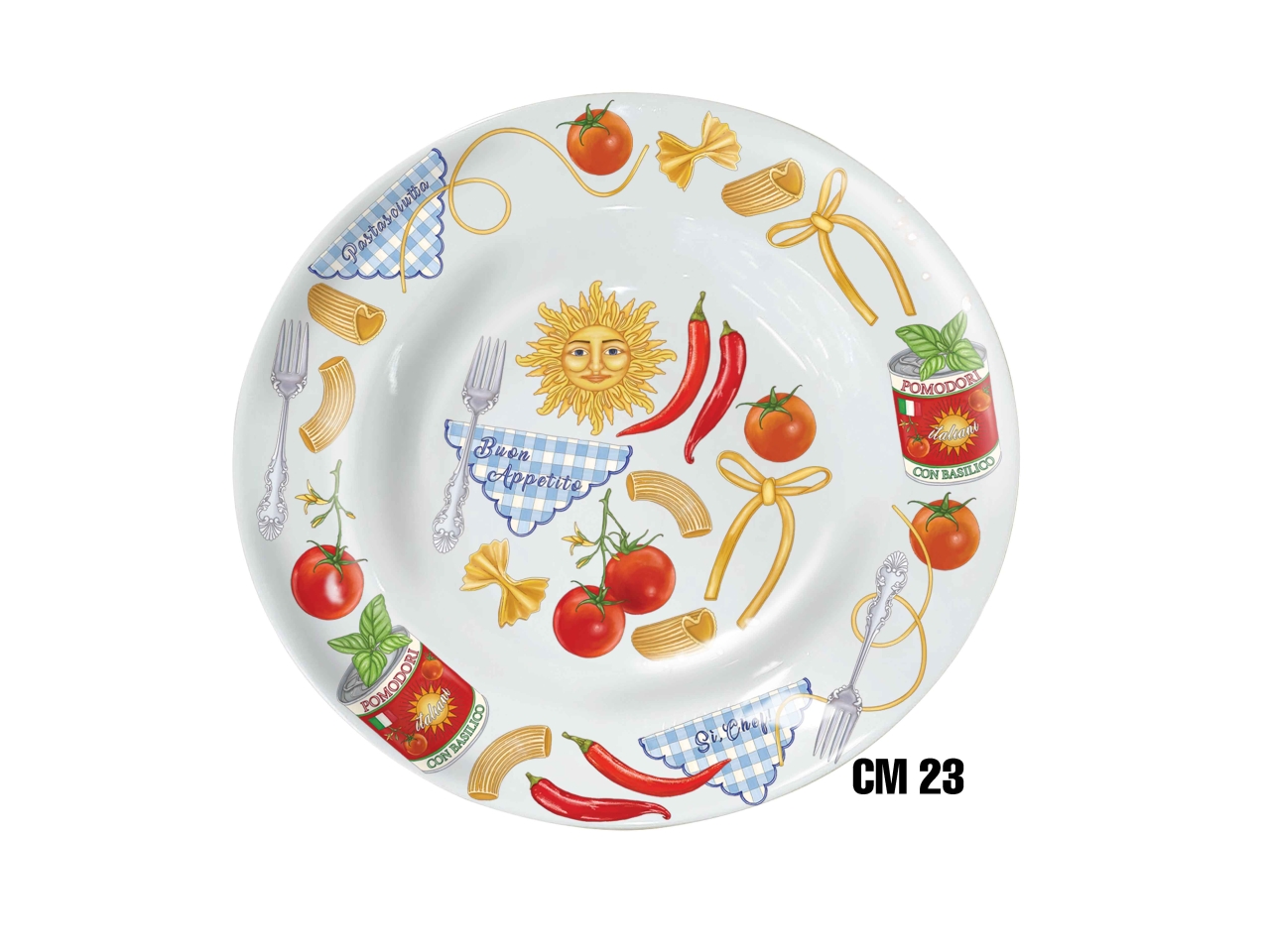 CHEF PIATTO FON MEL.23CM ME-1644-2252