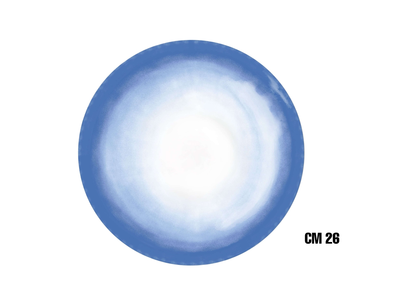 BLU UNICOLOR PIATTO MEL.26,5CM ME-1645-