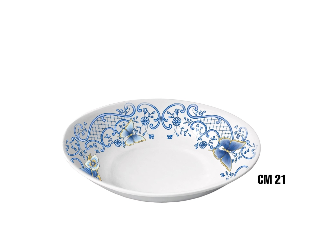 BLU PIATTO FONDO MEL.21 CM ME-1645-3452