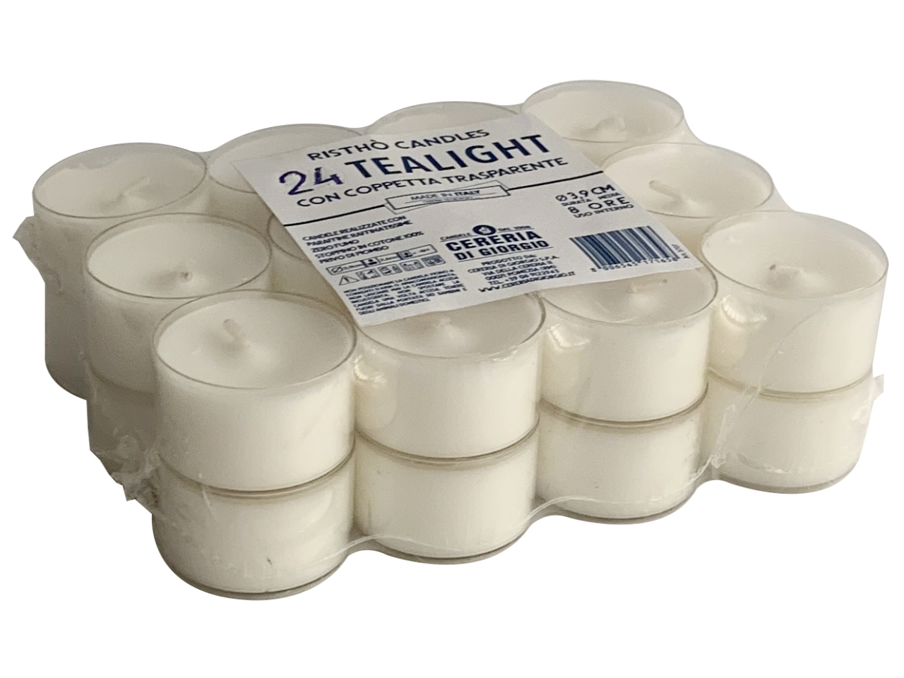 CANDELA TEALIGHT 3,9X6,5CM 24PZ 5706