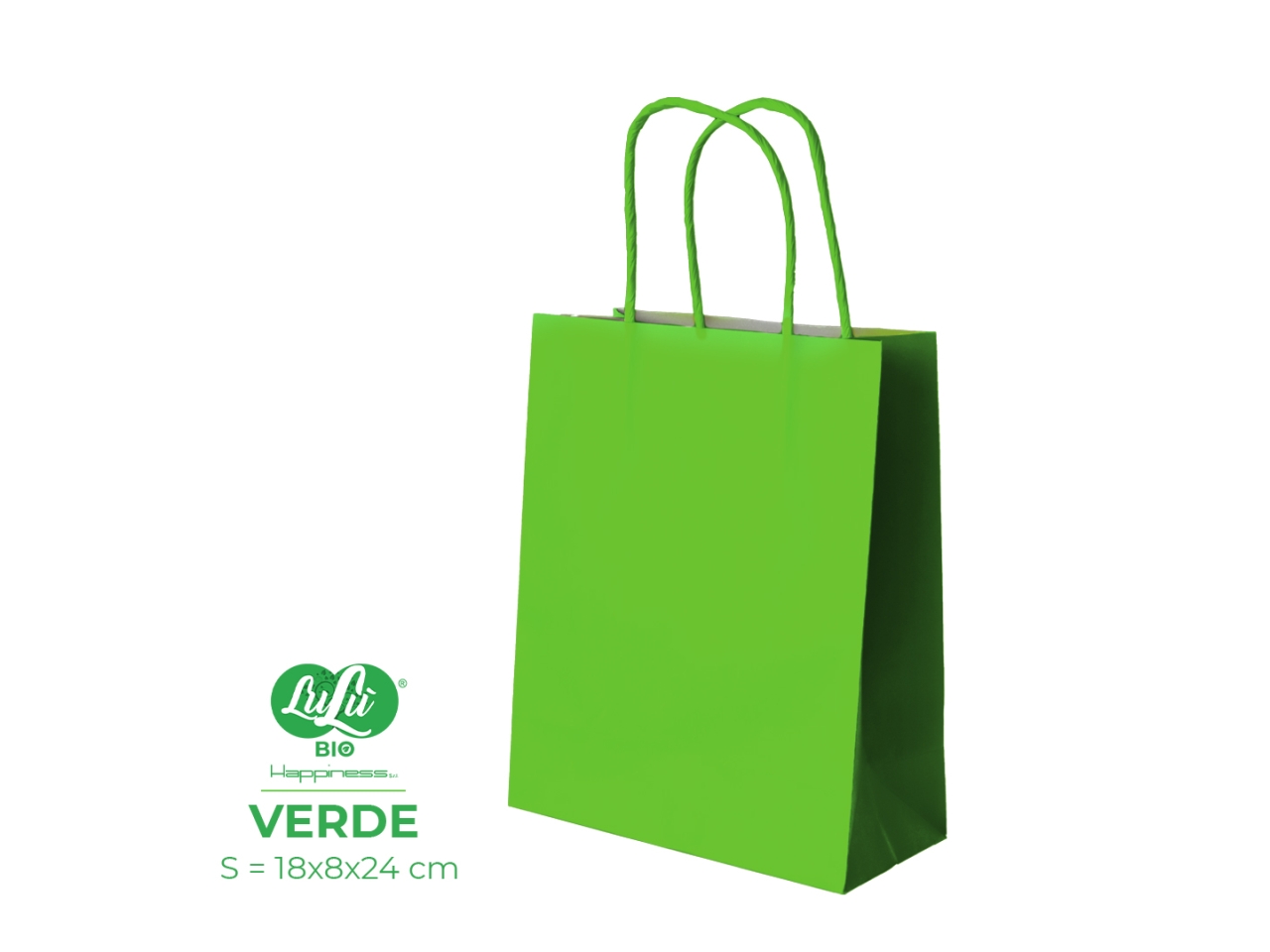 SHOPPER VERDE 24X12X30CM 0215