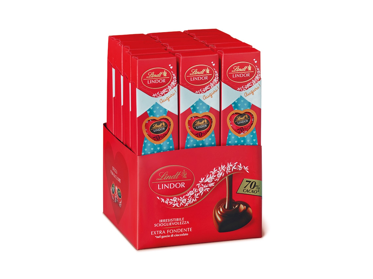 TUBINI CUORI LINDOR FONDENTE 70% 865758 TUBINI CUORI LINDOR FONDENTE 70% 865758