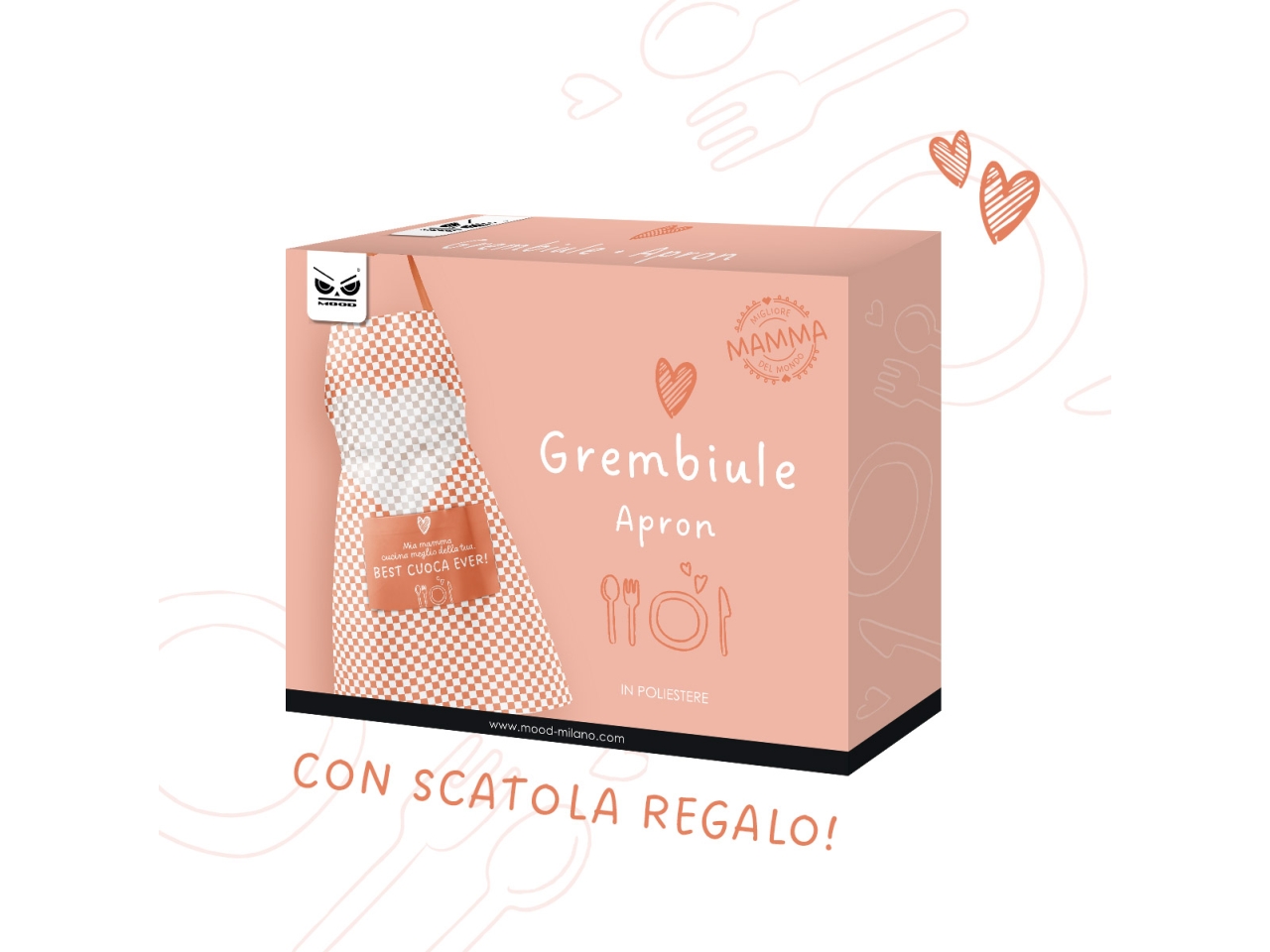 GREMBIULE MIA MAMMA CUCINA MEGLIO ST7761