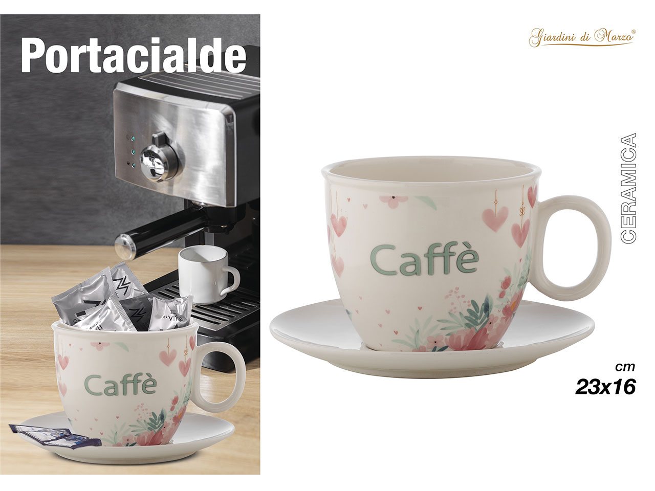 TAZZONE PORTACIALDE C/CUORI 24033H