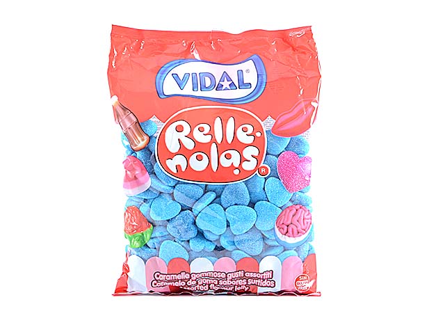 GOMMOSE CUORI AZZURRI RIPIENI 1KG 1017978