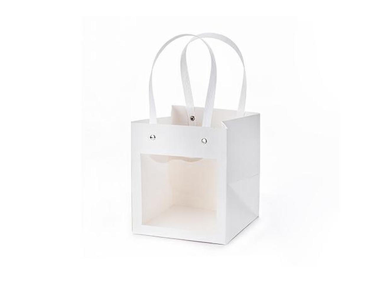 SHOPPER CARTA C/FIN.15X15X17 BIANCO A3075 01