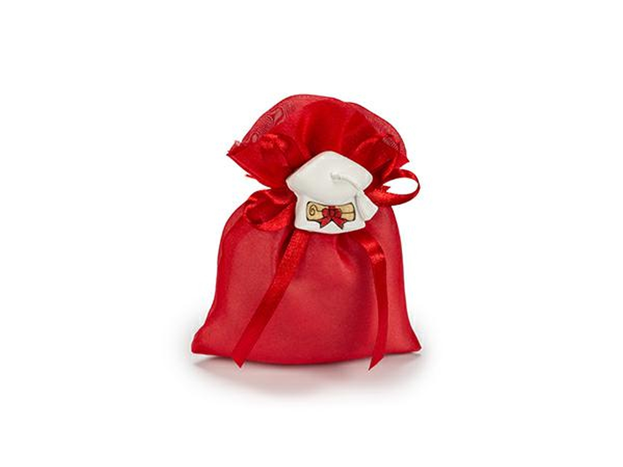SACCHETTO ORGANZA 10X13 ROSSO A2981 10