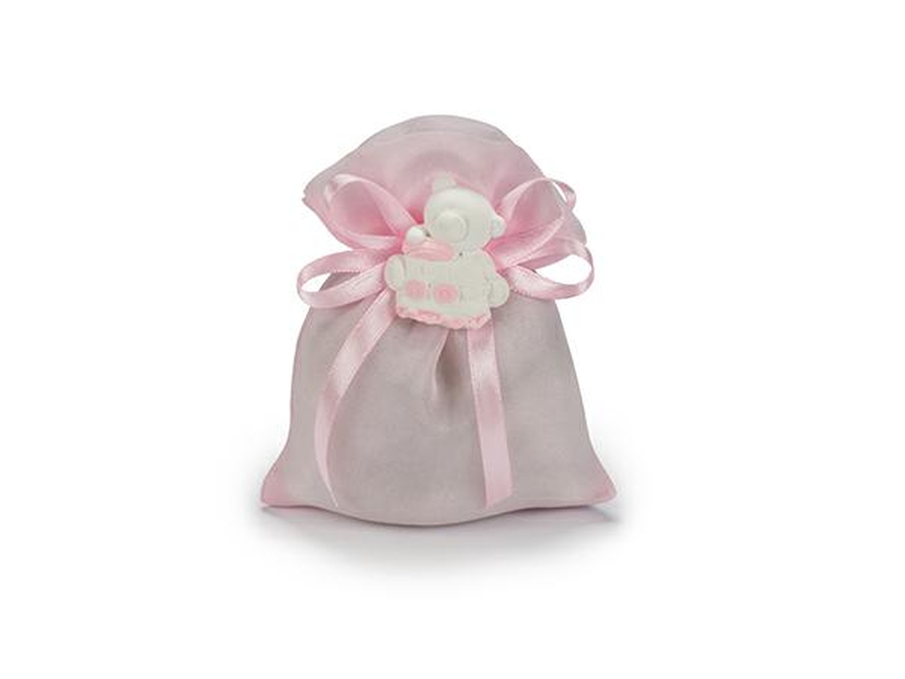 SACCHETTO ORGANZA 10X13 ROSA A2981 03