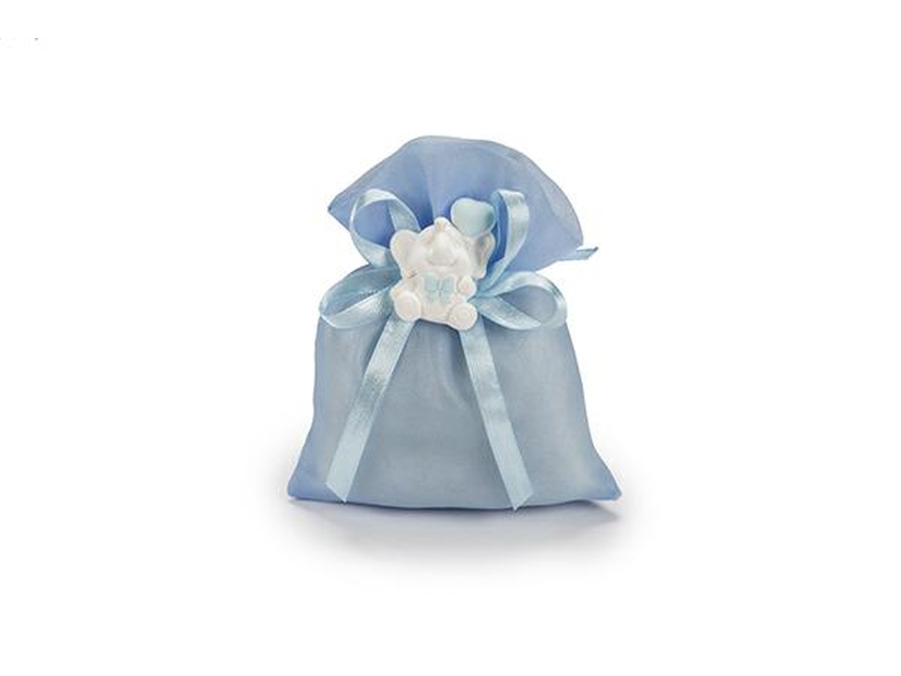 SACCHETTO ORGANZA 10X13CELESTE A2981 04