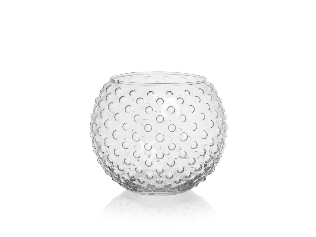VASO SFERA A POIS H.10XD.12CM FR313/12