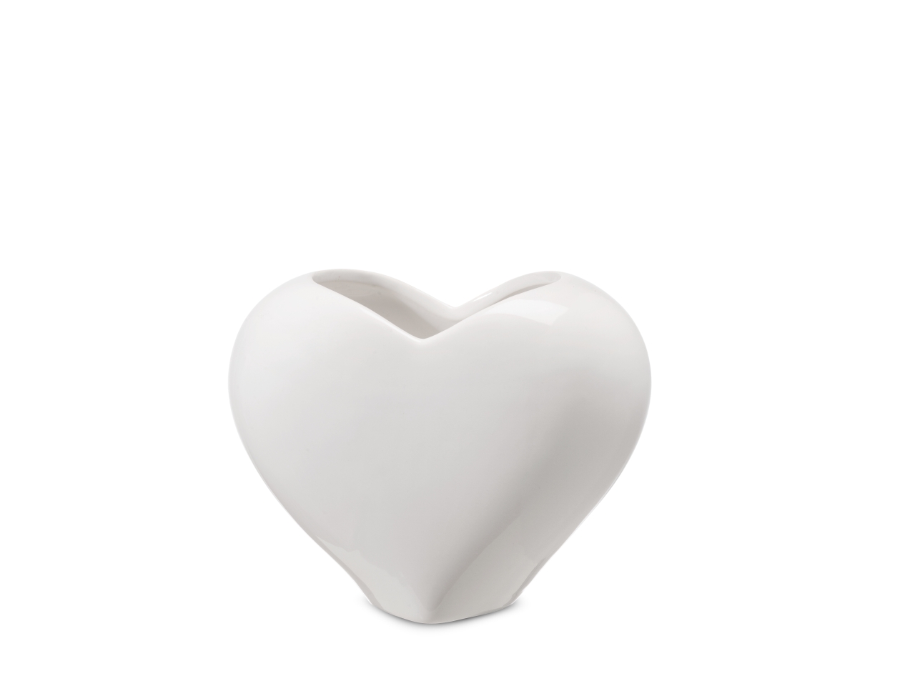 VASO CUORE 13X8XH.10,5CM BIANCO LUC. CR190/13W VASO CUORE 13X8XH.10,5CM BIANCO LUC. CR190/13W