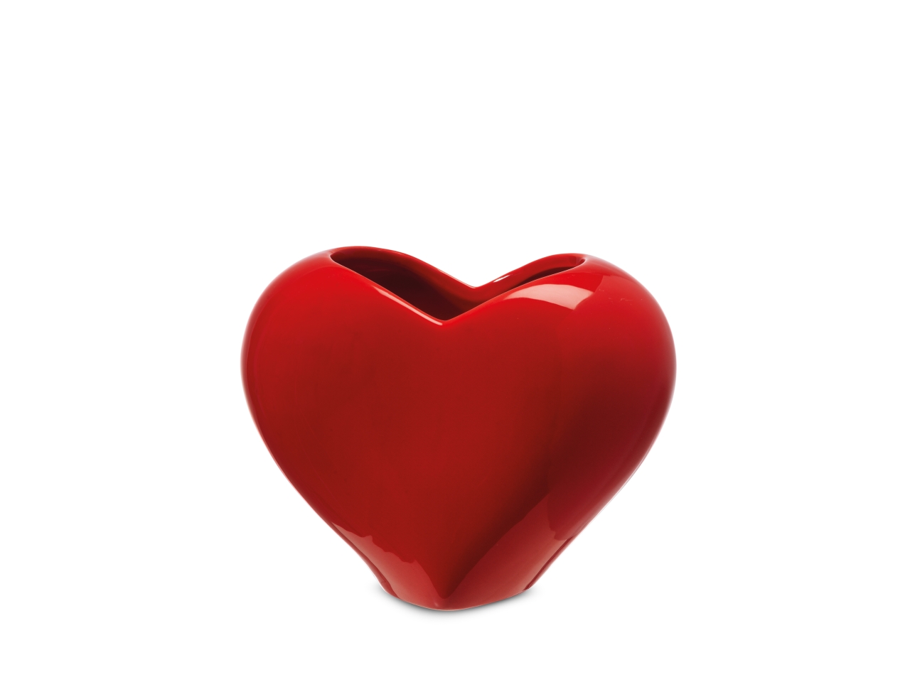 VASO CUORE 13X8XH.10,5CM ROSSO LUC. CR190/13R VASO CUORE 13X8XH.10,5CM ROSSO LUC. CR190/13R