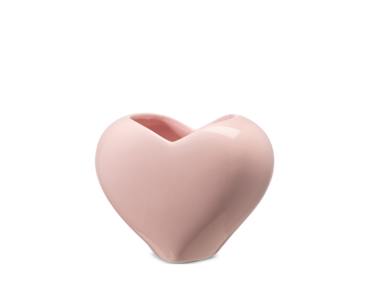 VASO CUORE 13X8XH.10,5CM ROSA LUC.CR190/13P VASO CUORE 13X8XH.10,5CM ROSA LUC.CR190/13P