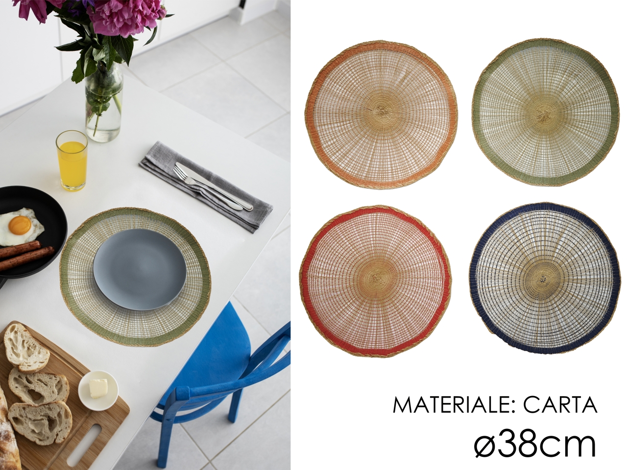 TOVAGLIETTA D.38CM IN 4 ASS 686108 TOVAGLIETTA D.38CM IN 4 ASS 686108