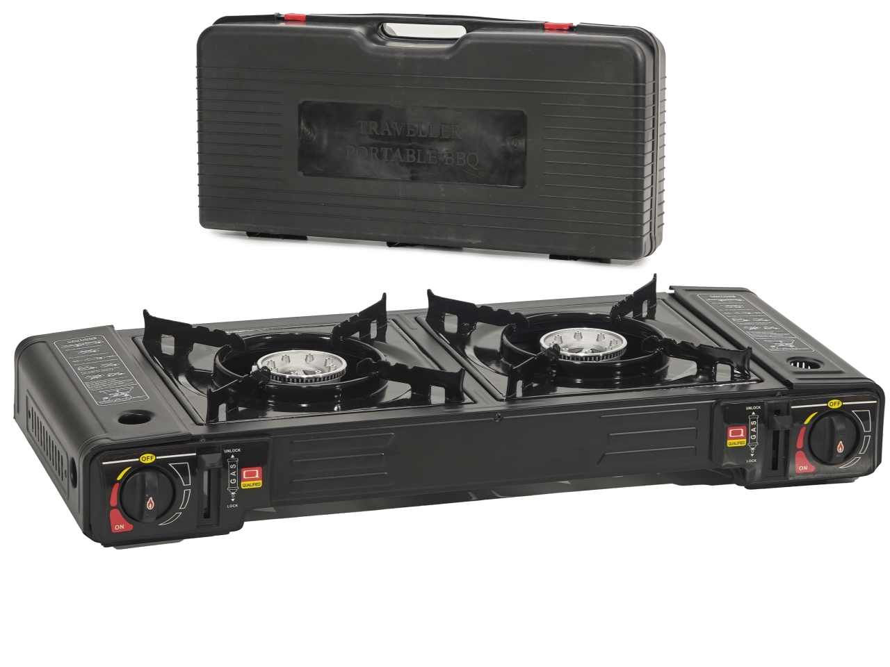 FORNELLO PORTATILE DOPPIO A GAS 506251