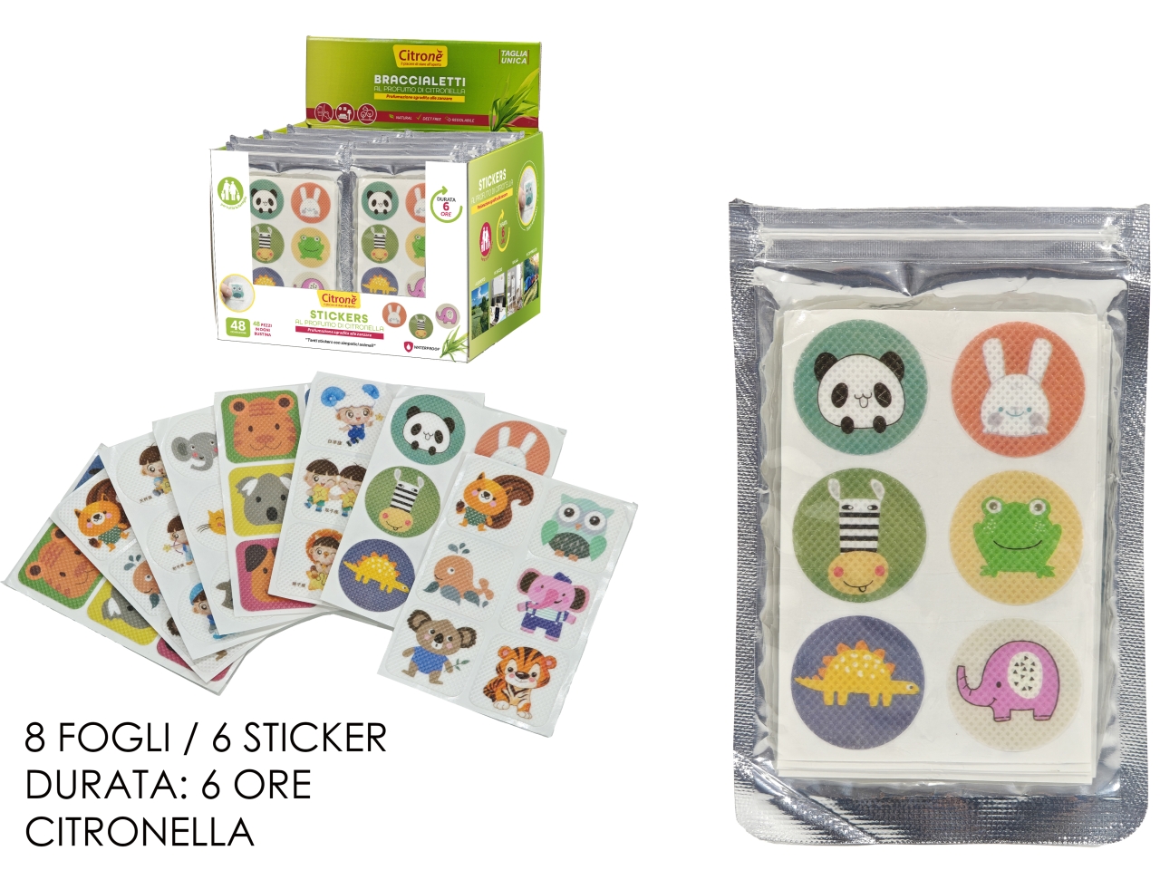 STICKER BAMBINO CITRONELLA 48PZ 747649 STICKER BAMBINO CITRONELLA 48PZ 747649