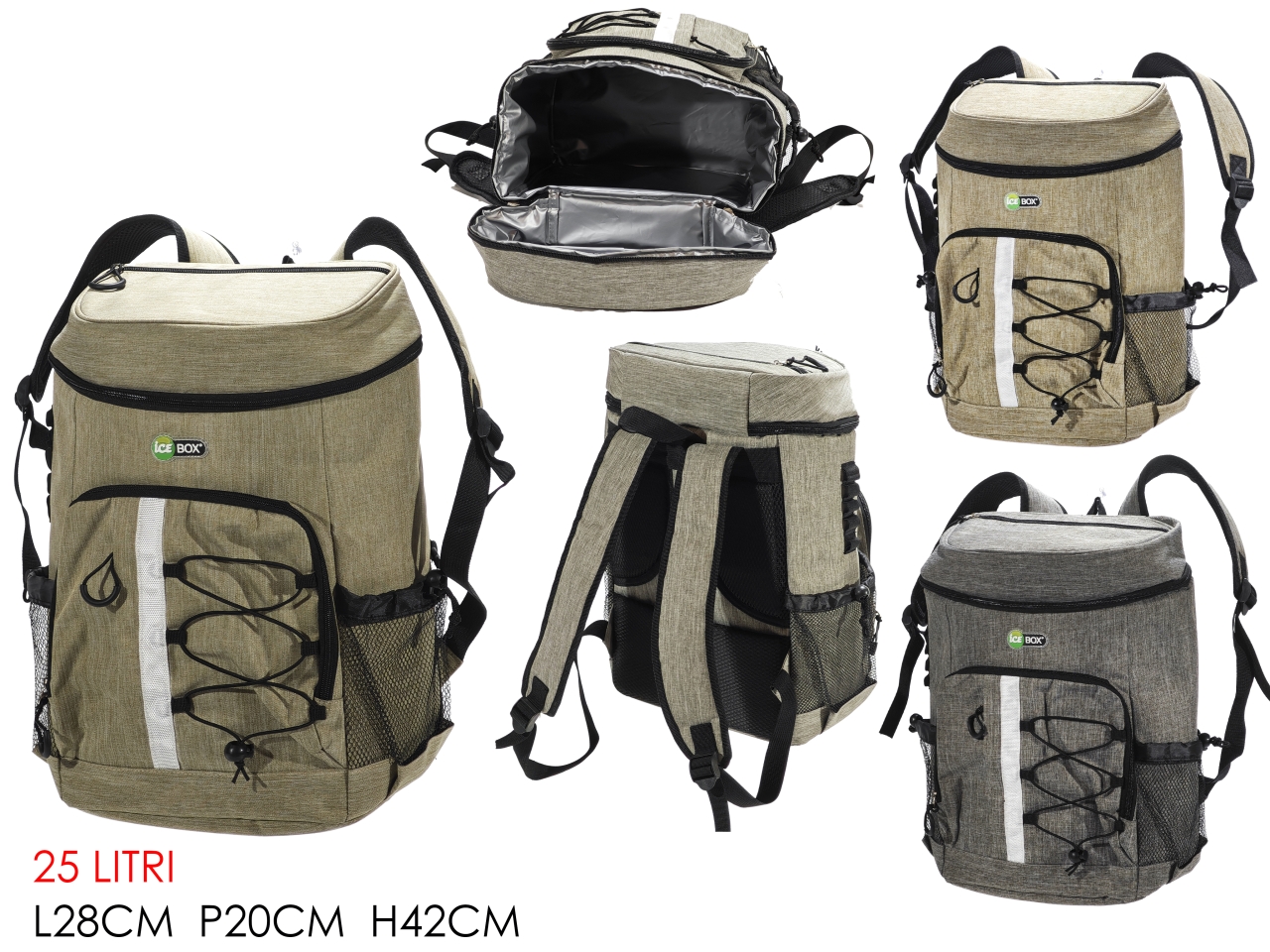 ZAINO TERMICO 25LT 3 ASS 638651 ZAINO TERMICO 25LT 3 ASS 638651