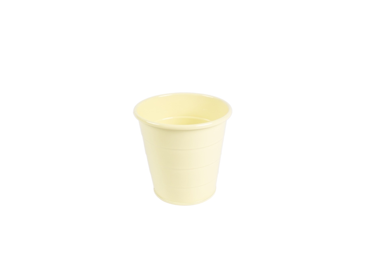 CACHE POT MET.GIALLO D.13X13CM 140727