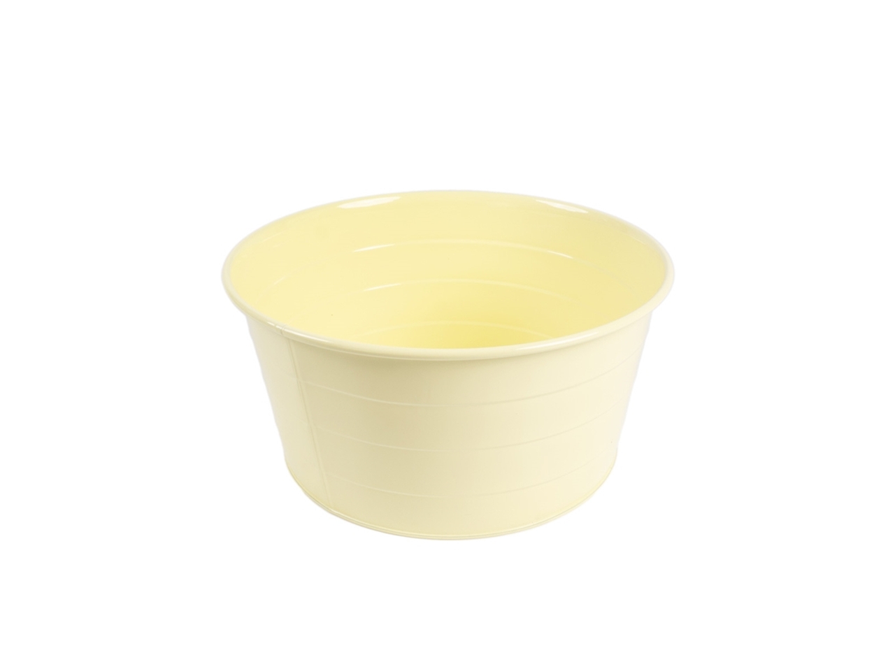 CACHE POT MET.GIALLO D.28X14CM 140736