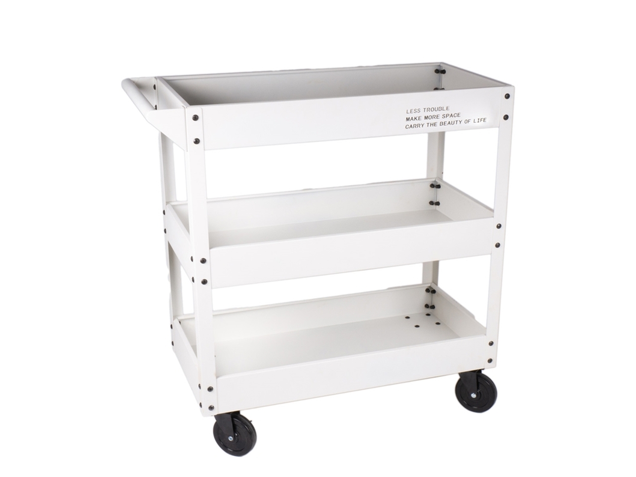 CARRELLO MET.77X35X79CM BIANCO 140777