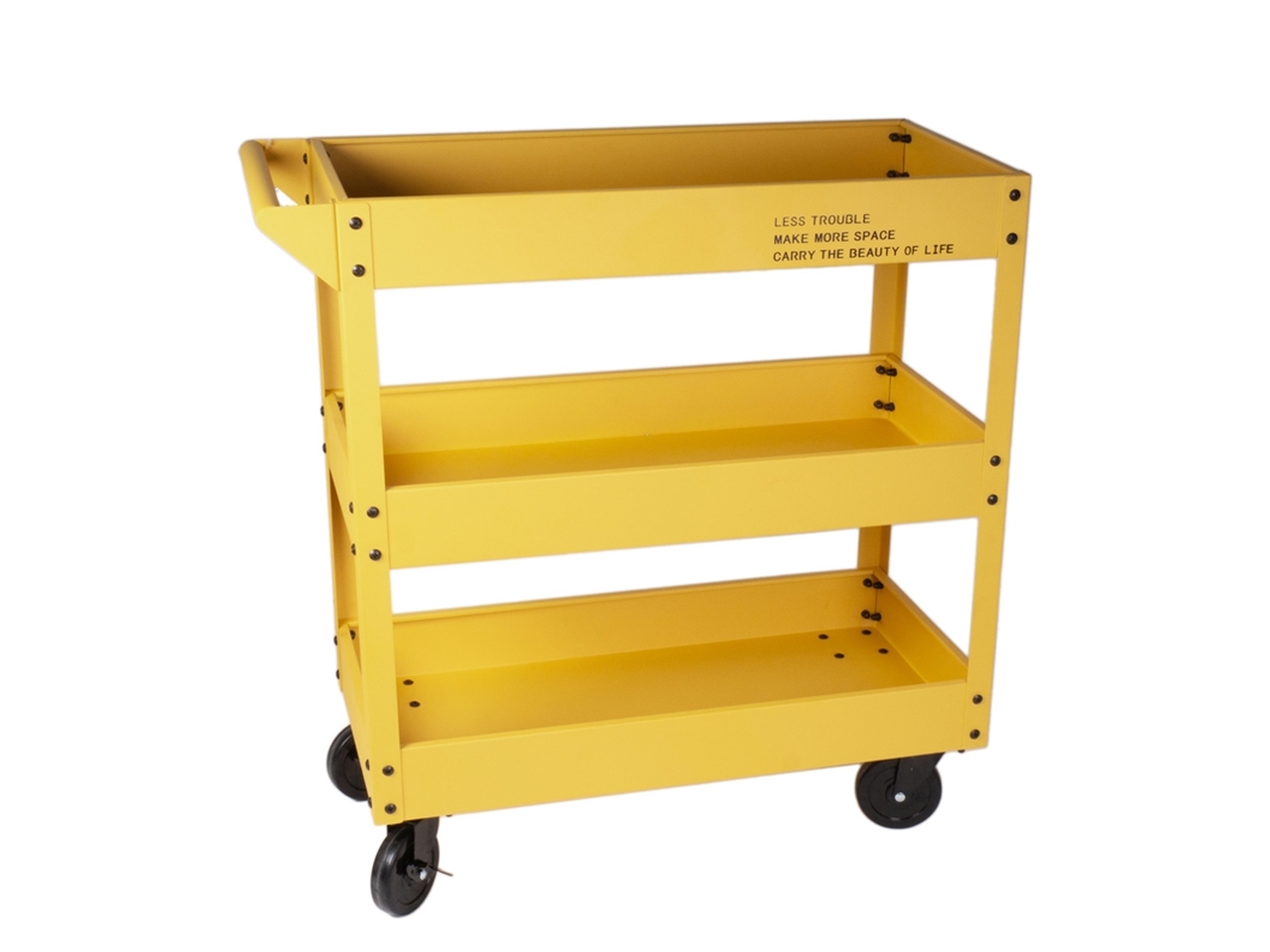 CARRELLO MET.77X35X79CM SENAPE 140778