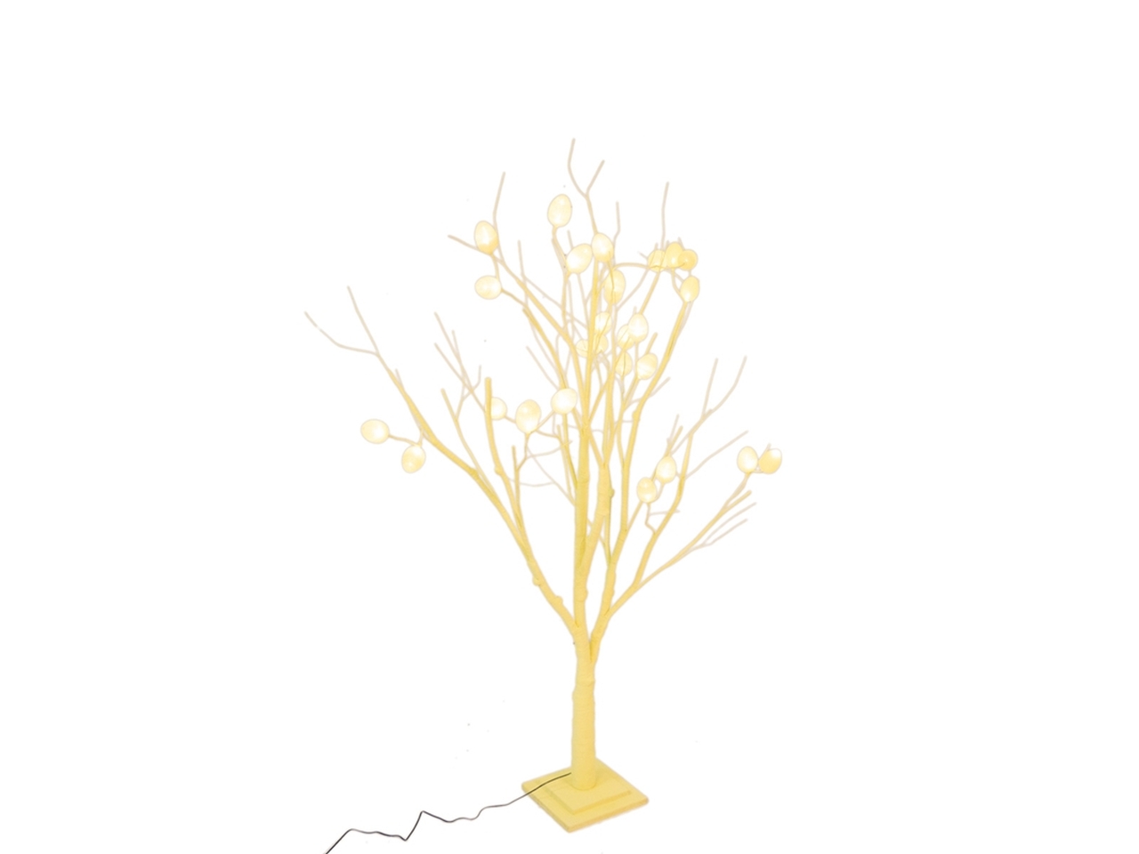 ALBERO DI PASQUA 30 LED PVC GIALLO 140923