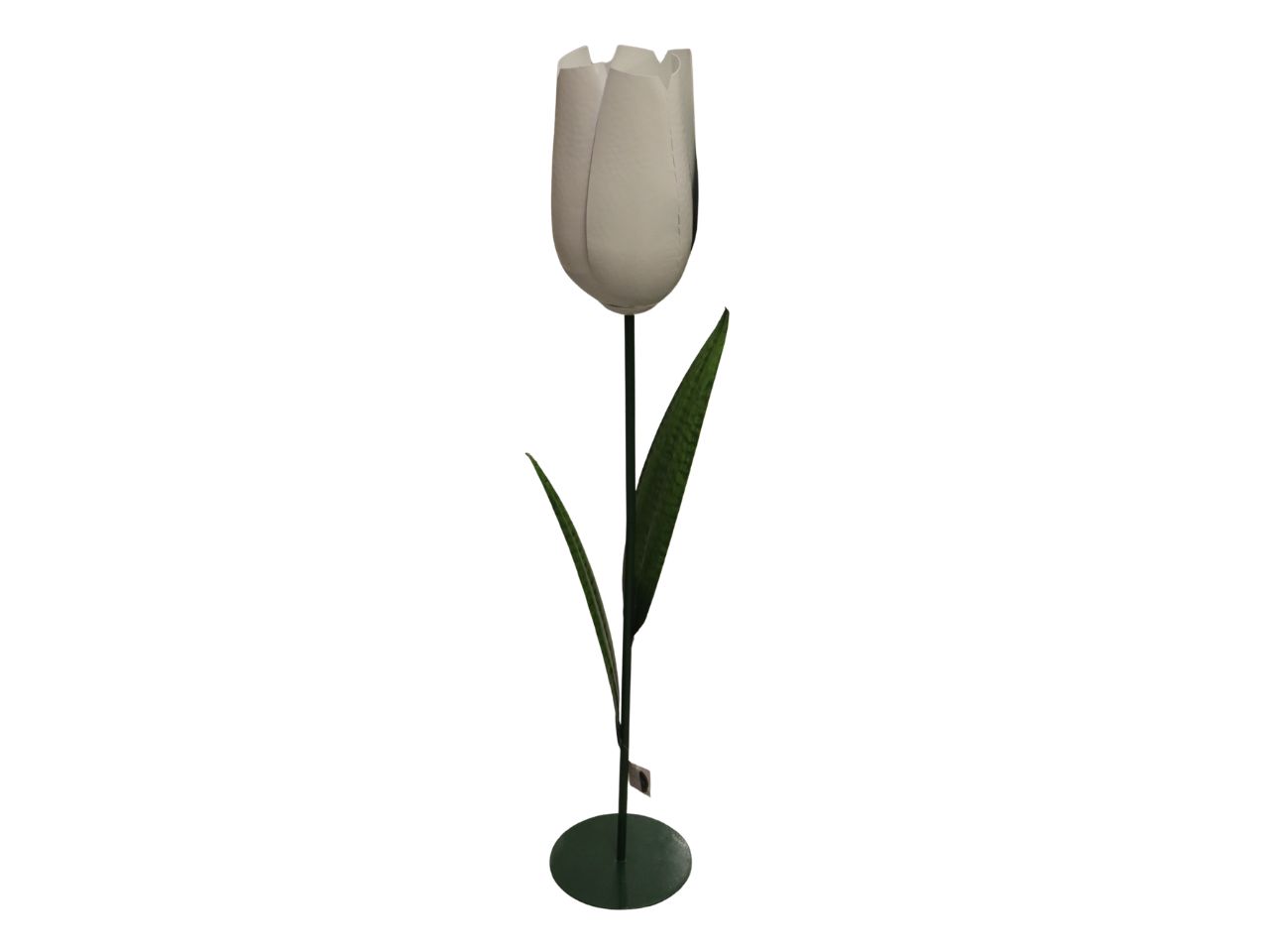 FIORE METALLO 35X21X121CM BIANCO 140937
