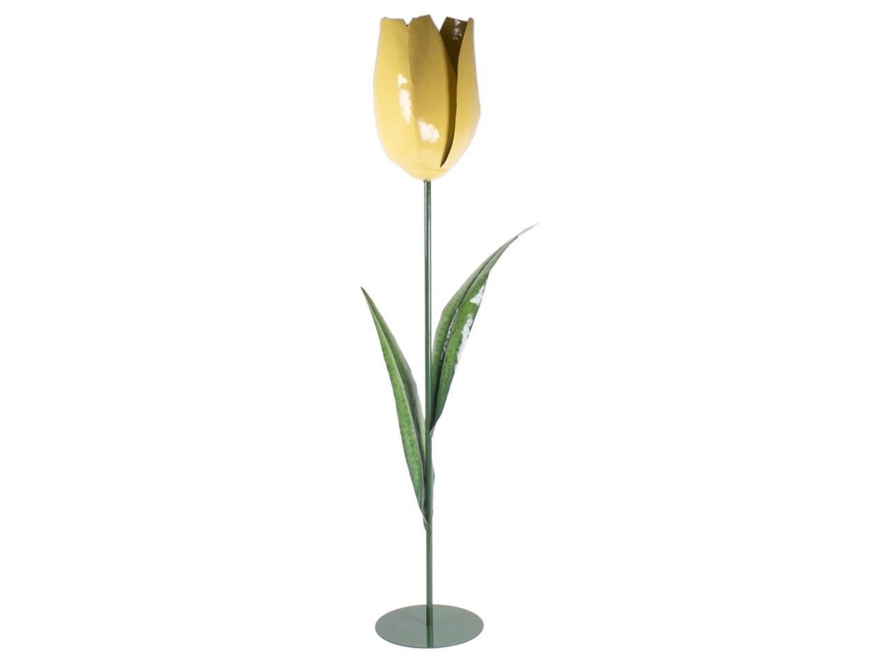 FIORE METALLO 35X21X121CM GIALLO 140939