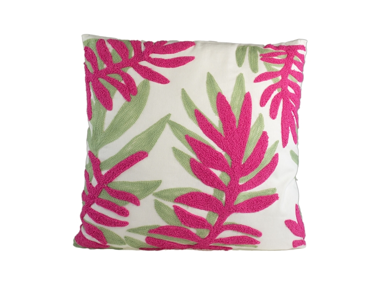 CUSCINO DEC.FOGLIE FUCSIA 45X45 141374